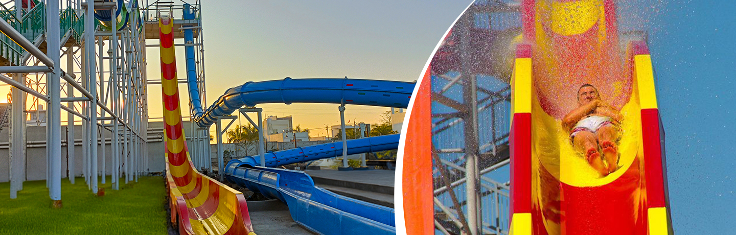 Black Hole | Aquamagicaa water park banner