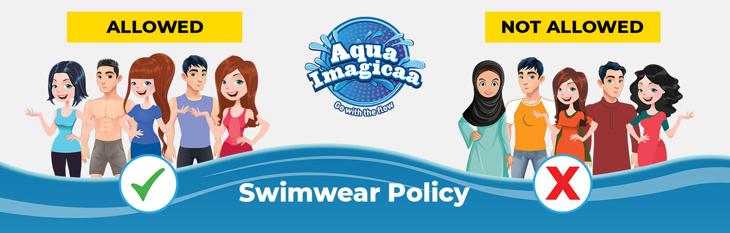 Clothing Rules at Water Park banner